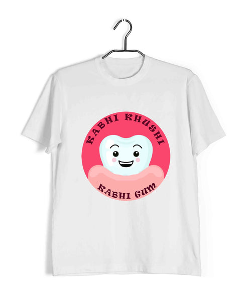 Dentist Medicine Dentist Kabhi Khushi Kabhi Ghum Custom Printed Graphic Design T-Shirt for Men